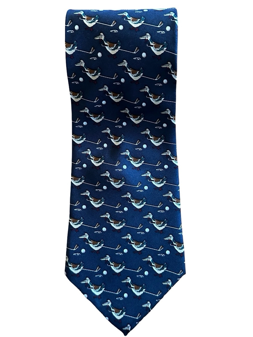 Saint Andrews Golf Navy Duck Tie